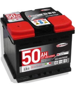 BATTERIA AUTO 50AH 12V 450A POLO POSITIVO SINISTRO CASSETTA L1B